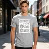 One Boss No Kings Guitar Graphic T Shirt Vintage Rock Music Print Unisex Soft Cotton Crew Neck Short Sleeve Trendy Casual