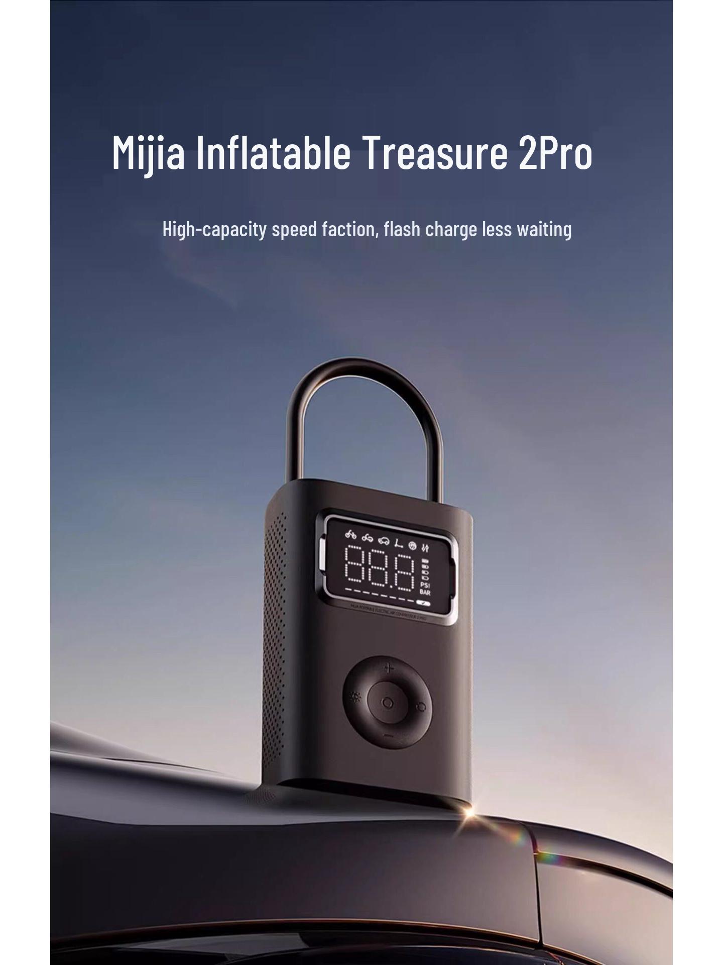 Compatible with Mijia Air Pump 2 Pro: Fast Portable Tire Inflator for Long-lasting Air Pumping Mijia Inflator 2 Pro