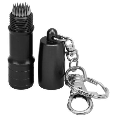 Perce-Pointe de Queue de Billard Aiguille de Perçage de Peau de Queue de Billard Broche de Perçage avec Porte-Clés Noir