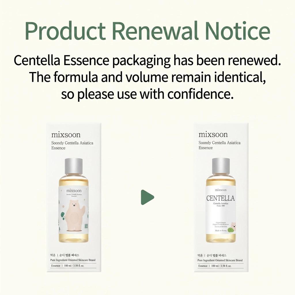 mixoon Centella Asiatica Essence 100ml (+Free gift)