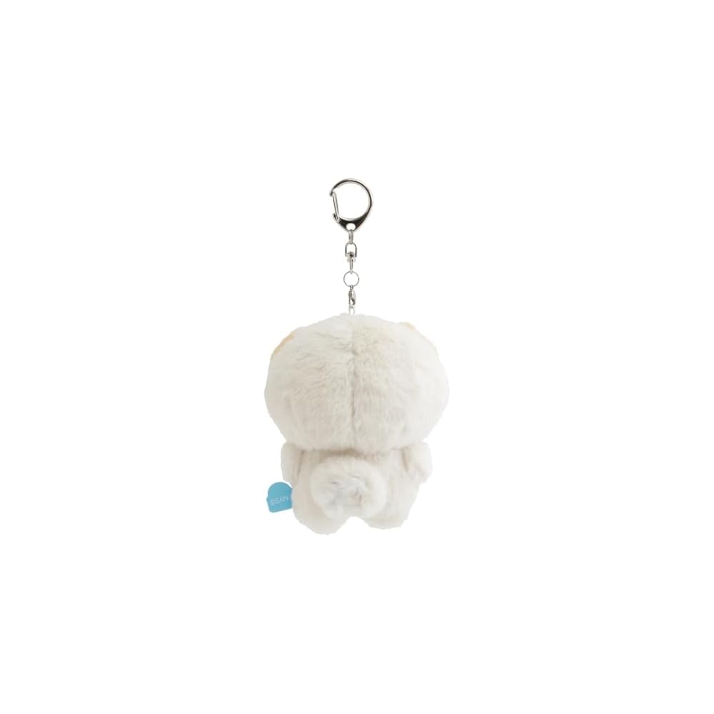 San-X Pokan Tan Hanging Plush Toy Simple Design 105mm x 80mm x 50mm Soft Stuffed Animal
