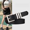 Womens Korean Classic Denim Jeans With Fashionforward Black Belt For Casual Outfits Chic