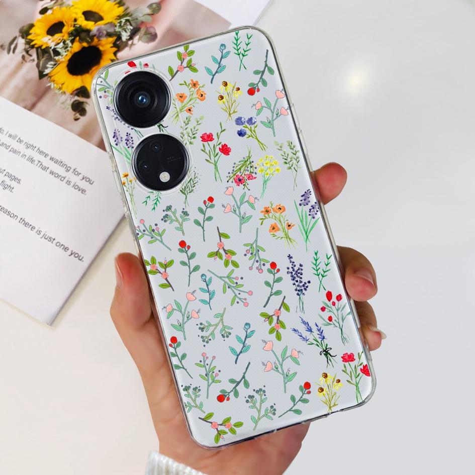 6.43" For OPPO Reno8 T 4G Case Soft Silicone Cover Cute Fashion Printed Bumper Funda For OPPO Reno 8T CPH2481 Coque Reno8T Cover