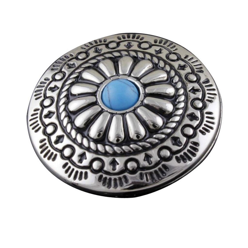 5 Pcs Leather Decorative Button Imitation Turquoise Buttons Flower Clothes Buttons for Jewelry Making Decoration