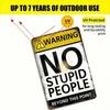 Retro Funny Warning Tin Sign 8x12 Inch Rustic Metal Wall Decor for Office Game Room Man Cave
