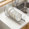Steel Adjustable Pot Lid Rack Wall Mounted Organizers For Kitchen Storage Solution with Tool Easy Setups for Kitchen Use