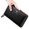 Men's Wallet Business Large Capacity Clutch Bag Genuine Leather Clutch Wallet Double Zipper Handbag Long Men Wallet