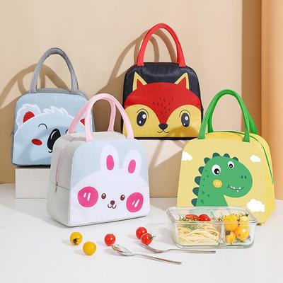 Cartoon Lunch Bag Portable Insulated Thermal Lunch Box Picnic Supplies Bags Milk Bottle For Women Girl Kids Children