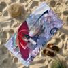 Singer Ninomae Ina N-Nis VTuber Towel Soft Lightweight Anti-Sand Large Beach Towel Quick-Drying Bath Sports Family