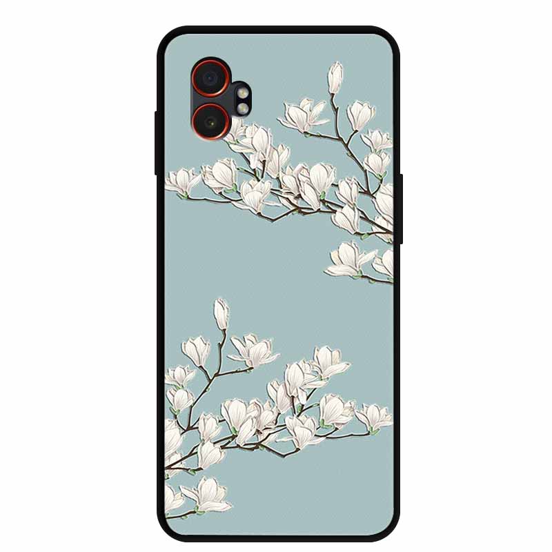 3D Emboss Case For Samsung Galaxy XCover7 Pro 5G Phone Case Flowers Silicone Soft Back Cover For Samsung Galaxy XCover7Pro Case