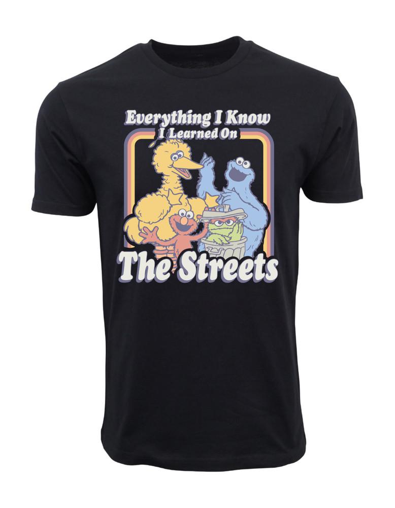 SESAME STREET EVERYTHING I KNOW I LEARNED IT ON THE STREET T SHIRT Unisex T-Shirt XL