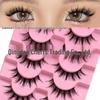Cross-Border Hot-Selling Little Devil Comic Curled Thick False Eyelashes - European & American Style