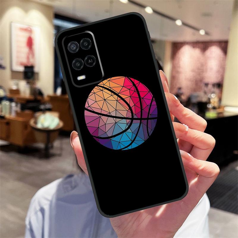 Basketball Ball Case For Oppo A94 A74 A54 A18 A38 A58 A78 A98 A40 A60 A80 A16 A76 A96 A15 A17 A77 A57S Cover