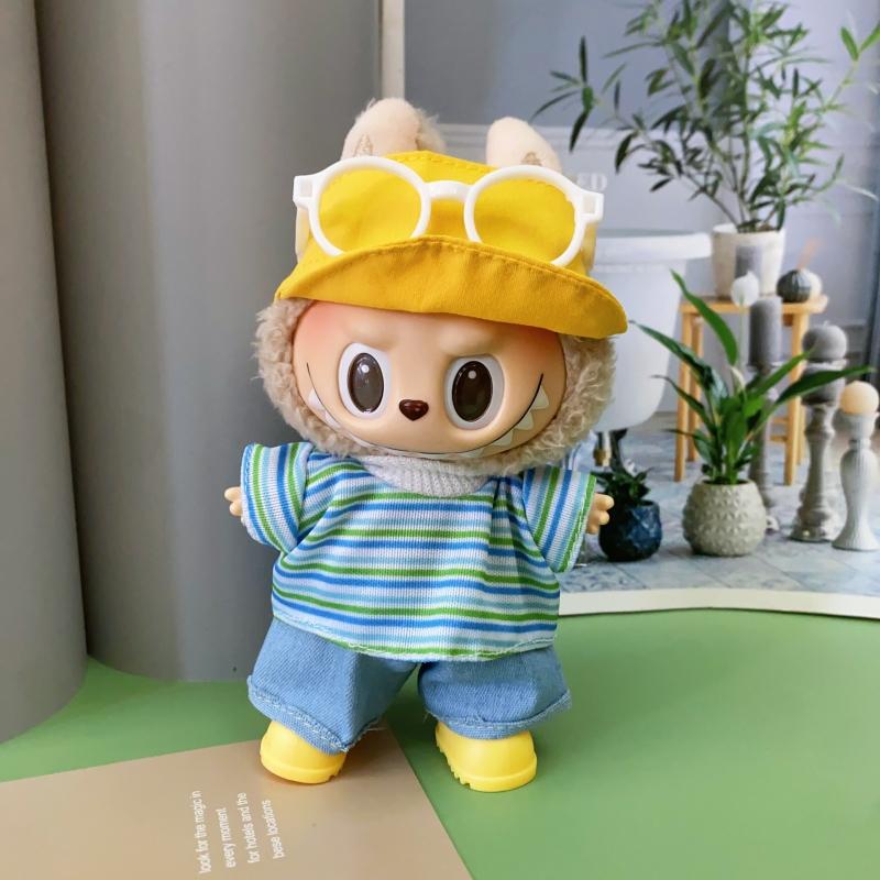 17cm Mini Plush Doll'S Clothes Accessories for 17cm Labubu V1 V2 New Clothes Accessories