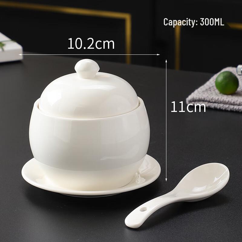 Zhaoran 4-inch Ceramic Double Boiler Stew Cup