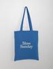 Slow Sunday Weekly Slow Sunday Blue Eco Bag