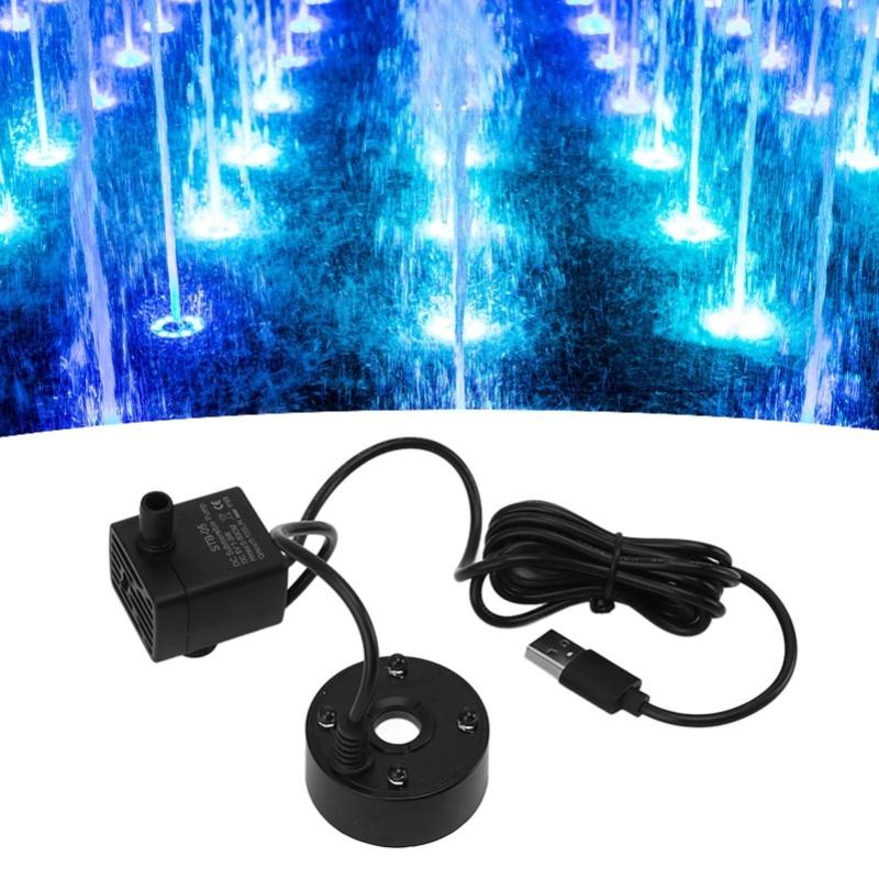 Mist Maker USB Fog Maker With Pump LED Colorful Lighting Fountain Atomizer Humidifier 5V Fog Machine For Pond Garden Office