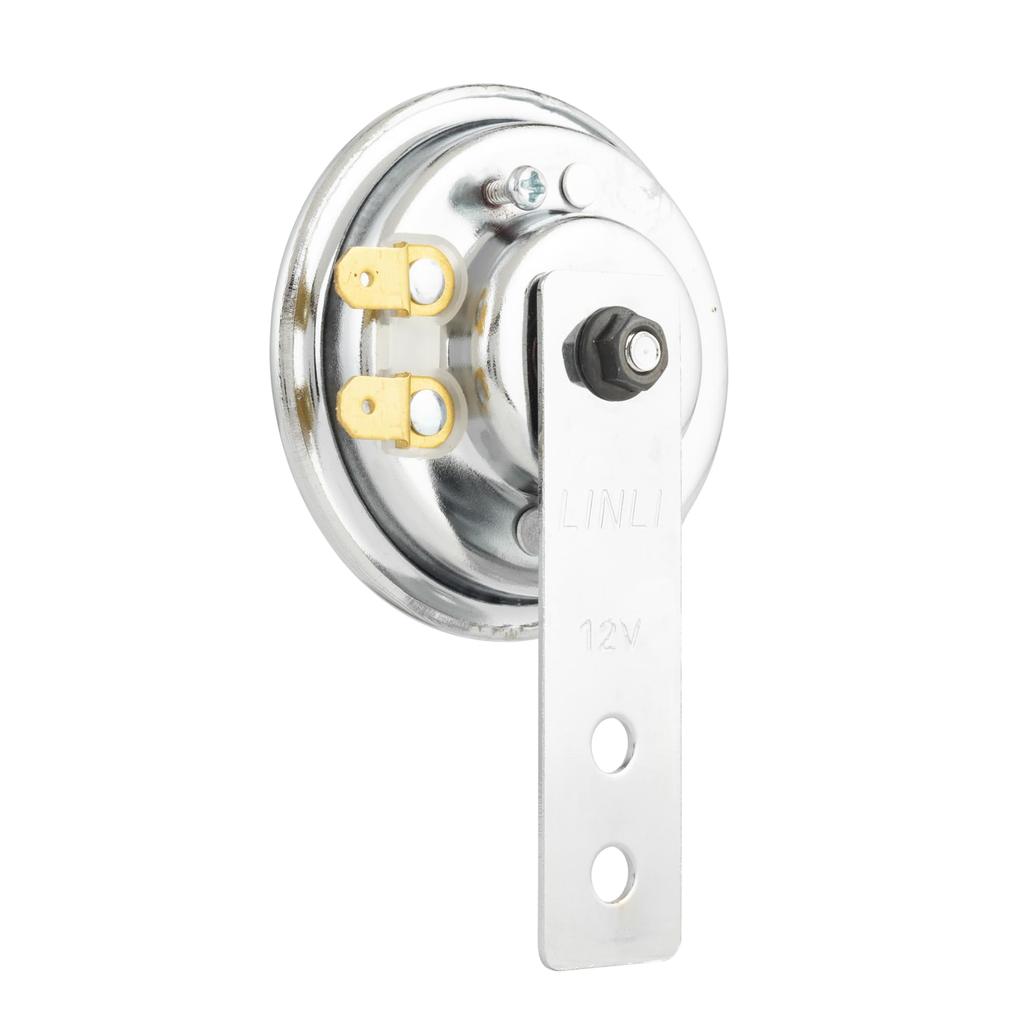 Kijima 304-8241 Mini Horn, 2.6 Inches (65 Mm), High Tone 380Hz, For 12 V Cars, Universal Chrome, Motorcycles