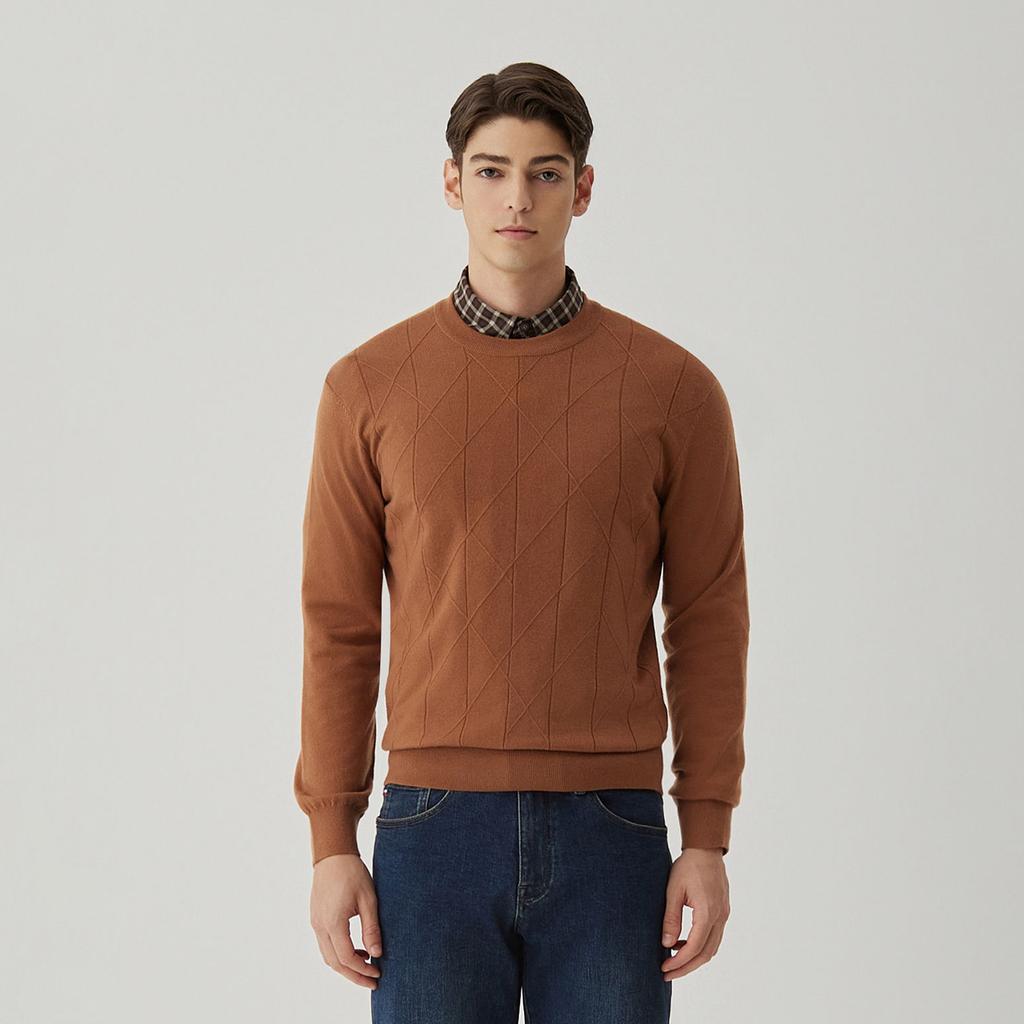 FERRAROMILANO Round Knit Camel (Am0Erd30260)