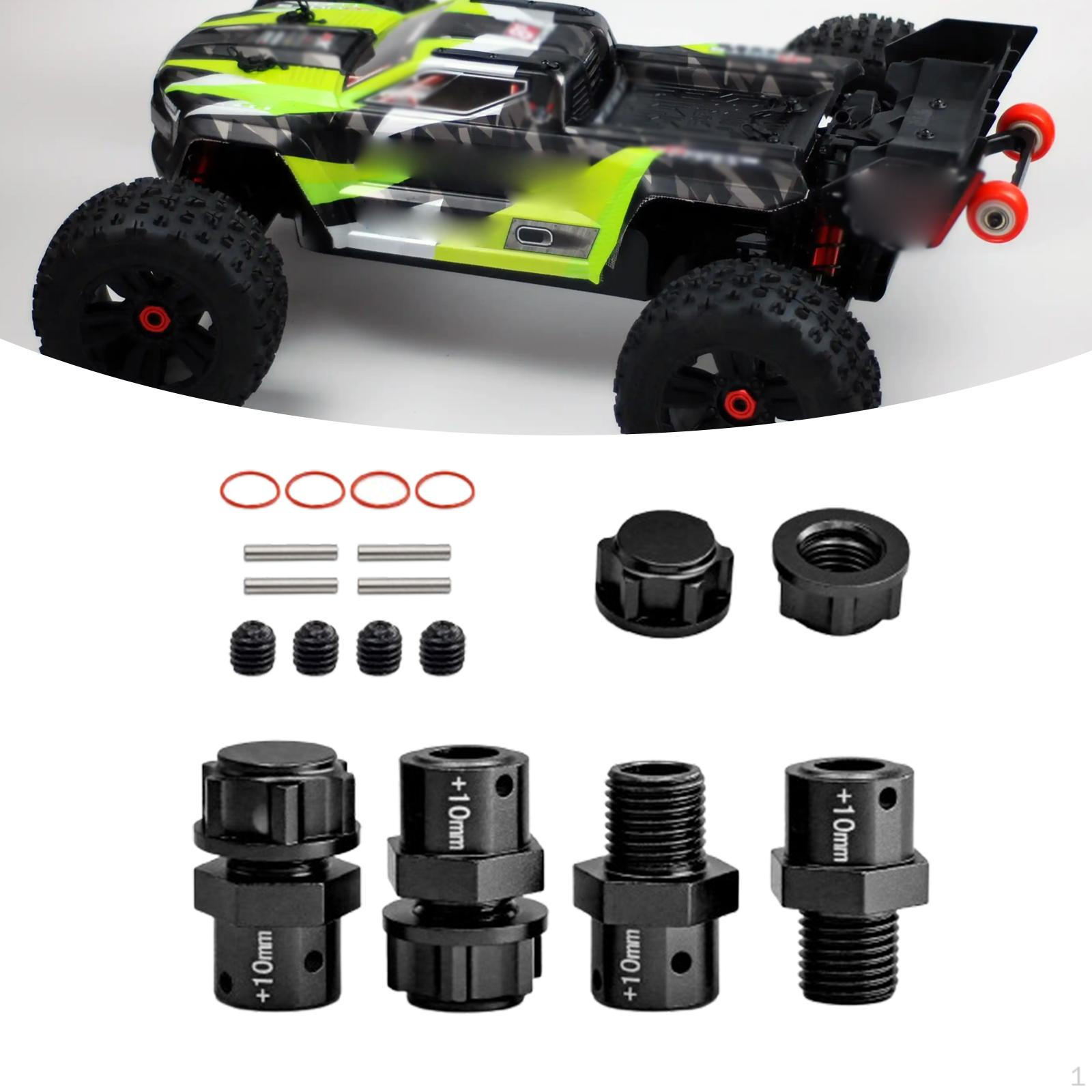 

4 Pack of 1/8 1/7 RC Car Coupling Connector for DIY Model Upgrades argent