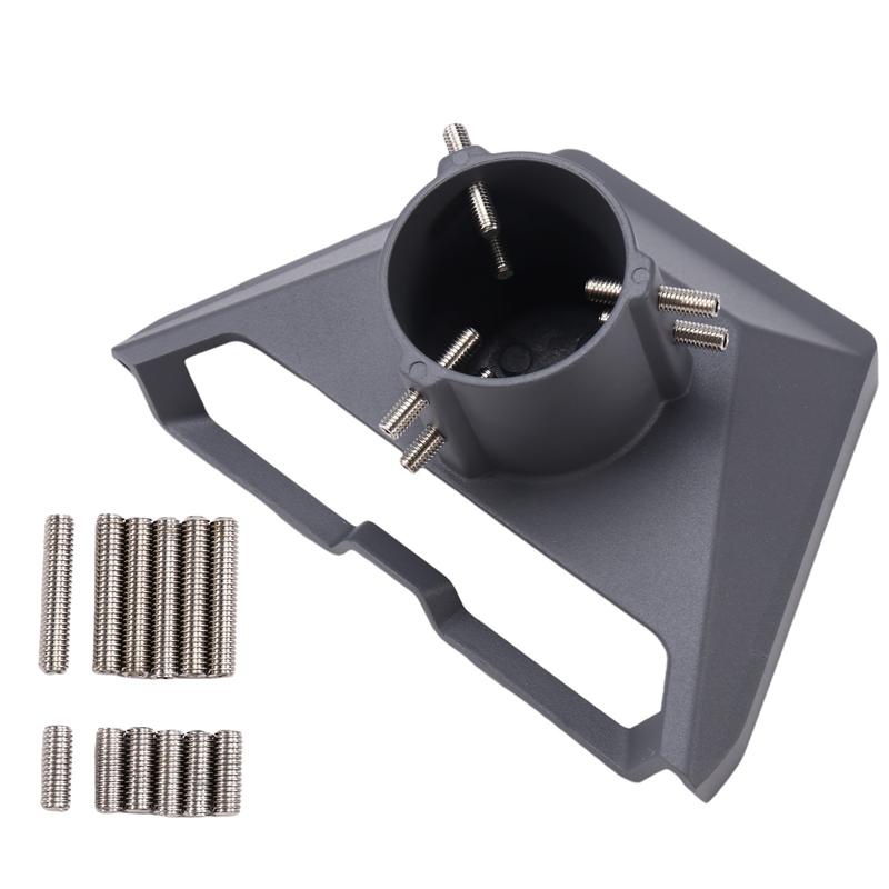 A28G-Pole Mount Adapter Mounting Kit Aluminum Alloy For Starlink For Gen 3 Pipe Adapter Easy tallation Black
