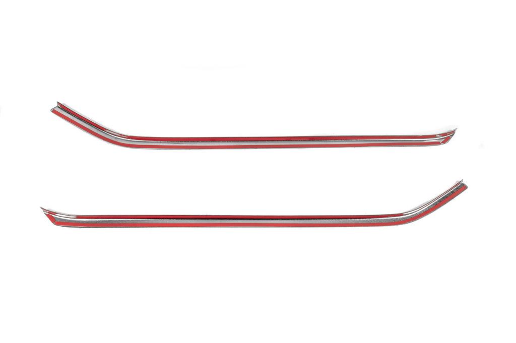 Окантовка окон (2 шт, нерж.) для Ford Custom 2023- гг