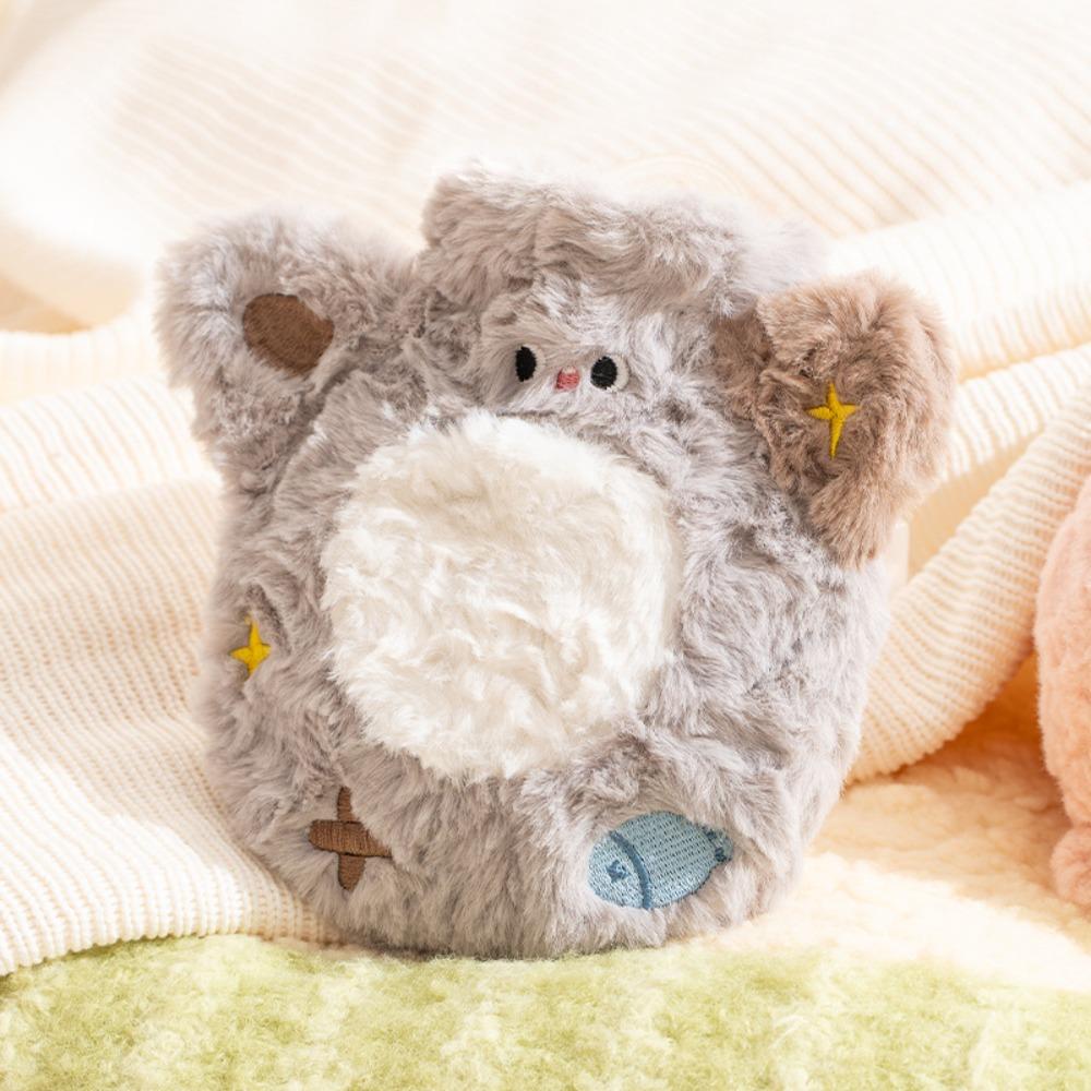 Plush Cover Warm Water Bag Portable Plush Hot Water Bag Detachable Insulation Bottle Women Period