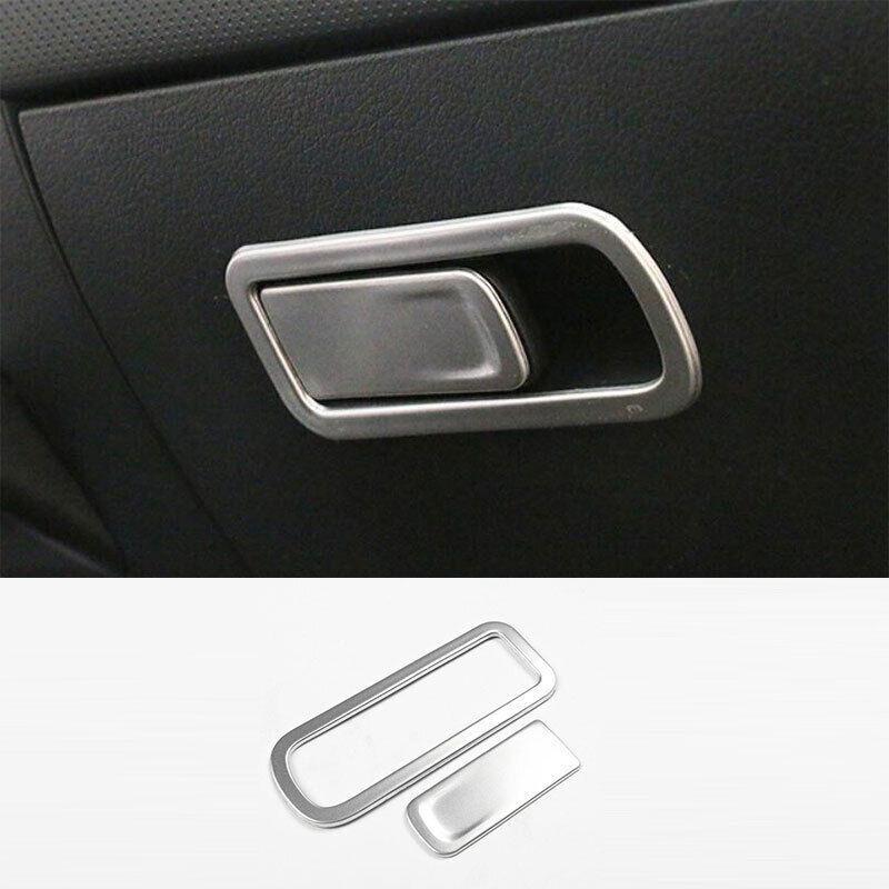 For Benz GLB W247 -22 Aluminum Silver Co-Pilot Storage Box Handle Cover Trim