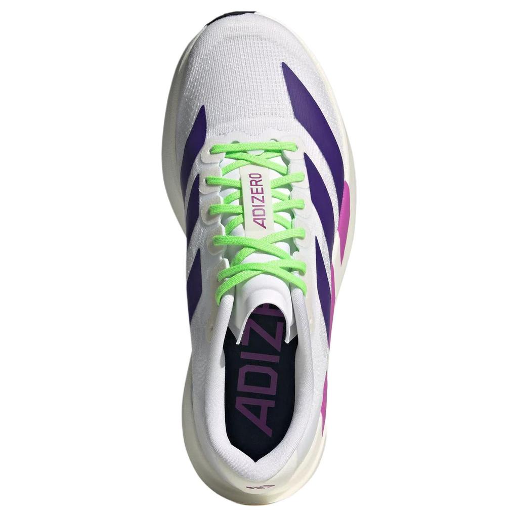 Adidas Adizero Evo Sl Versatile Comfortable Non-Slip Durable Rebound Training Running Shoes Women Sneakers White Purple JS4456