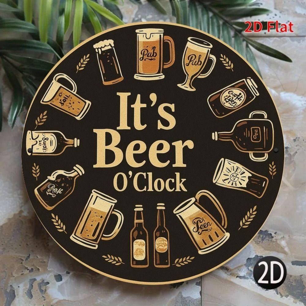 Segno in Latta Metallico Birra Decorazione Murale 20x30cm