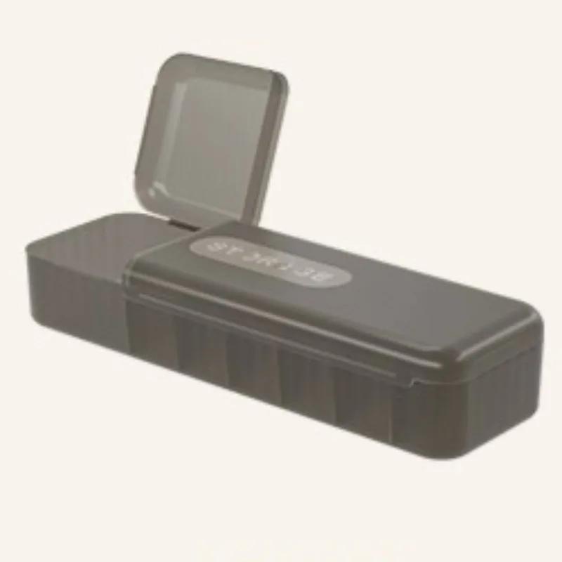 2025 New Creative Data Cable Storage Box Large Capacity Cable Management Box Desktop Multi Grid Solid Color Plastic Boxes