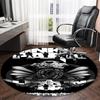 1pc Linkin Park3 Print Round Carpet Chair Round Carpet Suitable for Bedroom Living Room Home Decorative Carpet