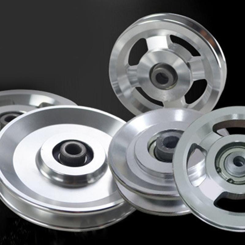 Aluminium Alloy Fitness Pulley Wheel Universals Bearing Pulley Wheel for Fitness Strength Training Equipment Enduring