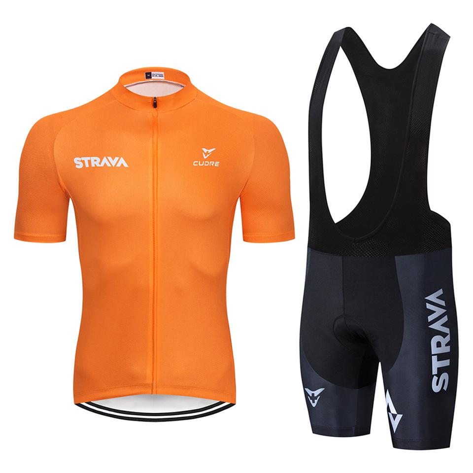 STRAVA Summer Short Sleeve Cycling Suit Off-Road Mountain Motorcycle Breathable Cycling Suit Set 2026