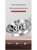 Manulife 304 Stainless Steel Flat-Bottom Wok for Induction & Gas Stoves
