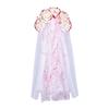 Adult Gothic Bride Halloween Costume Veil Flower Headband Bloody Hairhoop Dark Series Scary Ghost Bride Facemask Props
