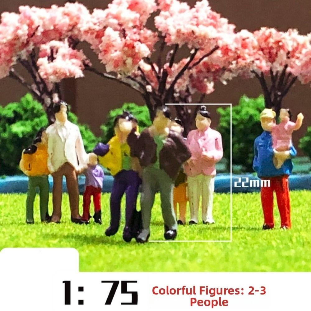 10/50pcs 1:25/1:30/1:300 Scale Model Building People Mixed Color Assorted Poses Train Scenery Passengers Multistyles