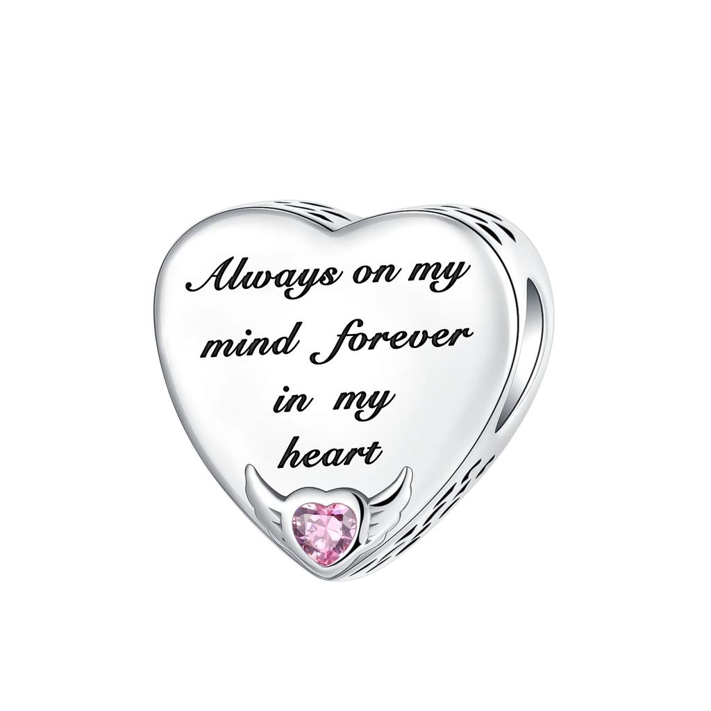 New 925 Silver Mother's Day Themed Love Family Crown Pendant Beads fit Original Bracelets Necklaces DIY Jewelry Gifts