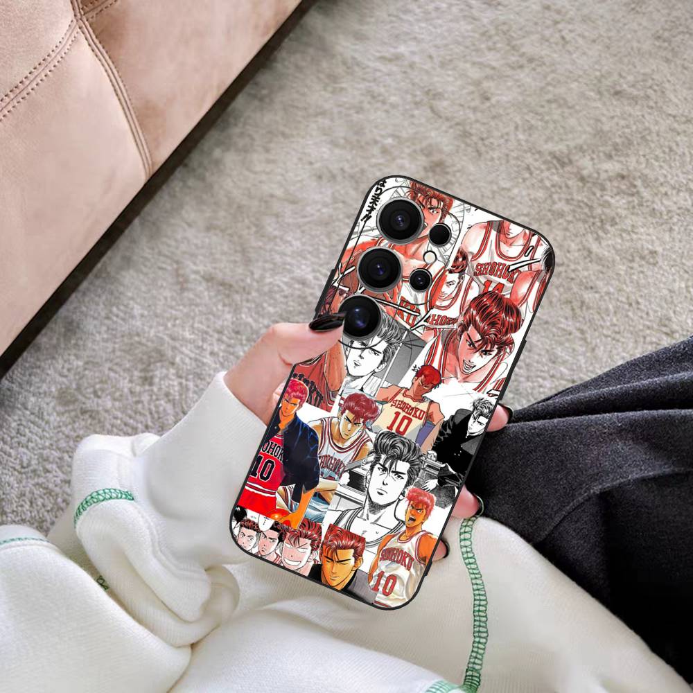 Japanese S-SLAM D-DUNK Phone Case For Samsung S 24 Fe 25 Ultra Plus 20 Lite 21 30 22 23 24 22 Ultra 5G Fundas