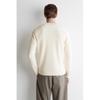 COS Men Cotton Crew Neck Sweater Off White