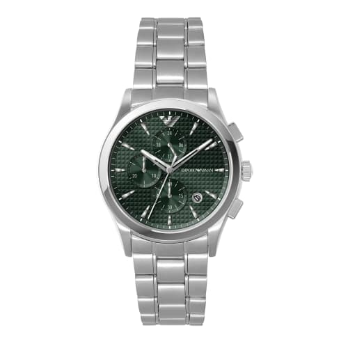 

Emporio Armani Men s Silver Watch NA AR11529
