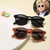 Round Frame Kid's Sunglasses Flexible Silicone Children Eyewear Baby Sunglasses  For Ages 0-3