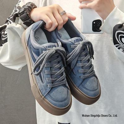 Men's Trendy Low-Top Canvas Skate Shoes - Versatile Niche Design, Internet Celebrity Hot Style.