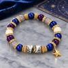 Cute Owl Cat Bird Bracelet Stretch Deer Beaded Bracelet Retro Animal Bead Bull Skull Birthday Present for Her Elastic Boho Women Autumn Holiday