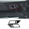 Inner Door Handle Bowl Panel Cover 2PCS For Ford Mustang 2024-25 GL Bright Black