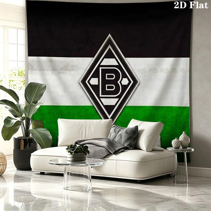 Borussia Custom Name Wall Tapestry Aesthetic Wall Hanging Printed Fabric Blanket Decorative Tapestries for Bedroom Living Room Home Decor