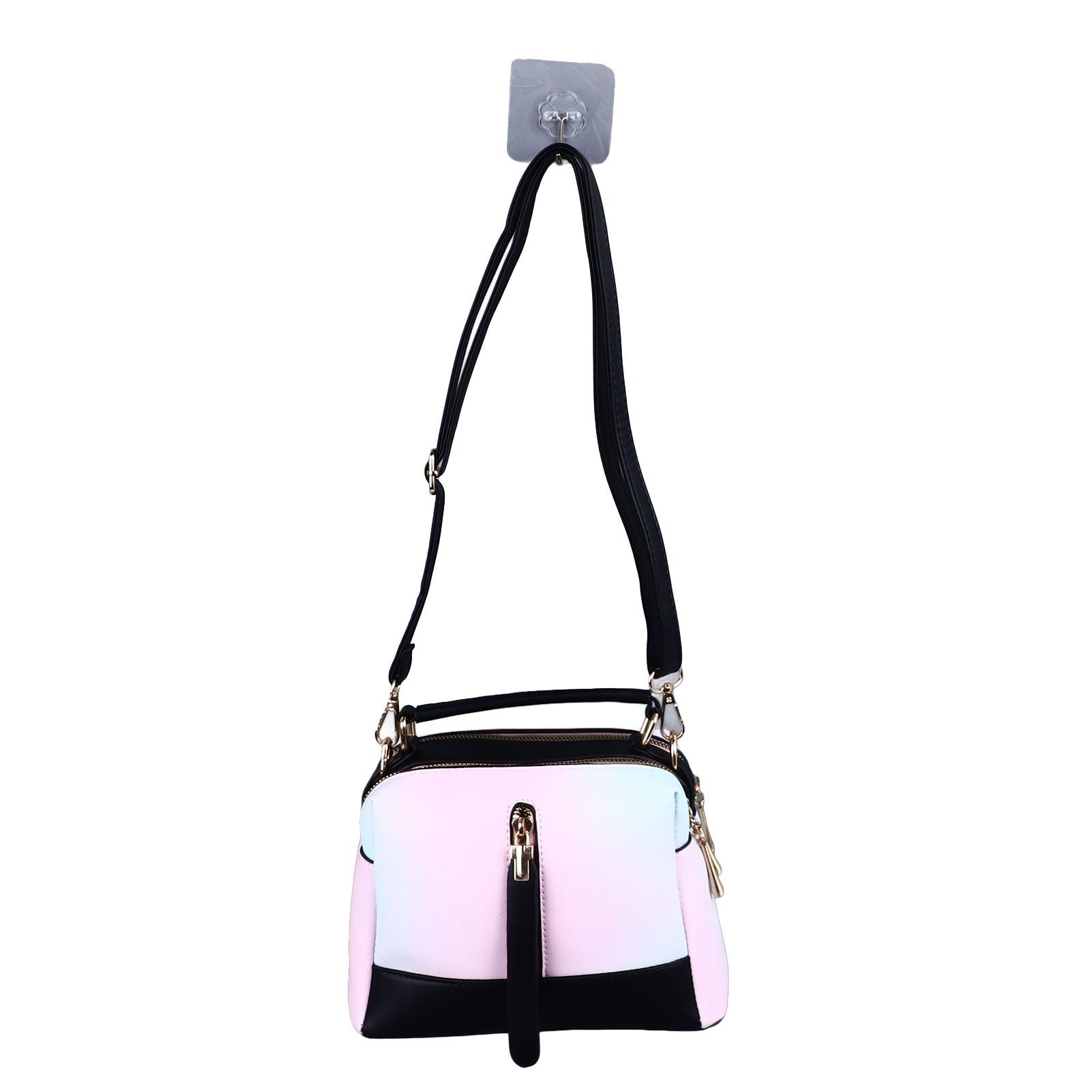 

Женская наплечная сумка из ПУ кожи, большой вместимости, с регулируемым ремешком, универсальная, стильная, кожаная на плечо One Size чёрный