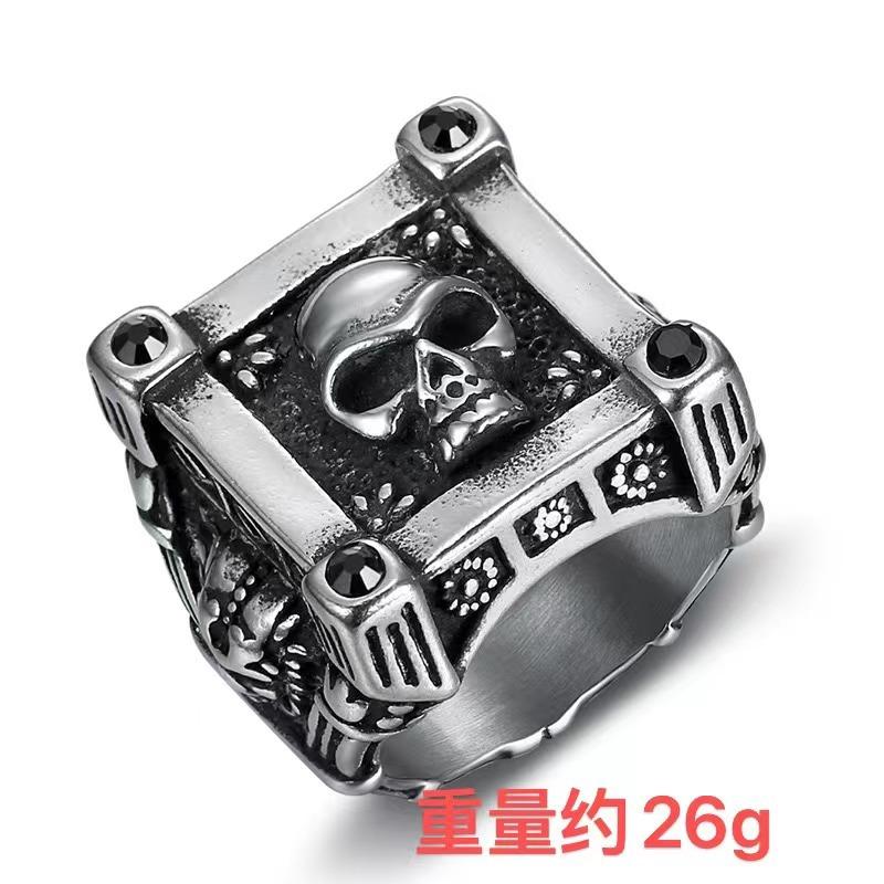 Personalized Men'S Punk Skull Jewelry Gothic Rock Ring