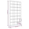 VidaXL Armoire à CD Chêne marron 102x23x177,5 cm Bois d'ingénierie 815092
