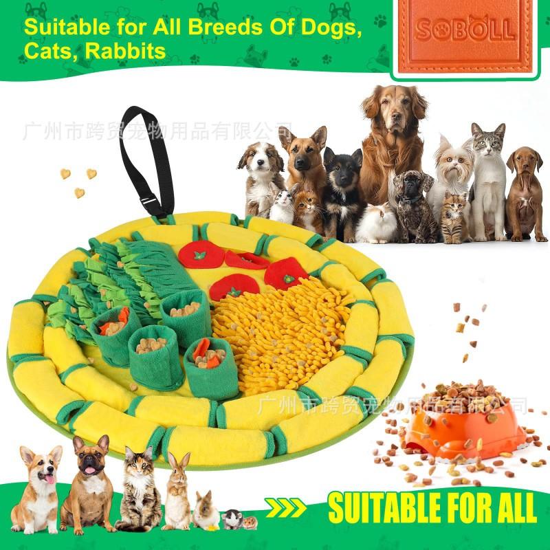 Multi-Function Snuffle Mat Dogs Cats Small Pets Slow Feeder Calming Puzzle Toy Anti-Slip Portable Washable